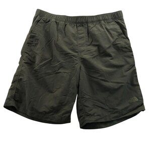 The North Face Mens Activewear Shorts Large Pull On Elastic Waist Casual Green